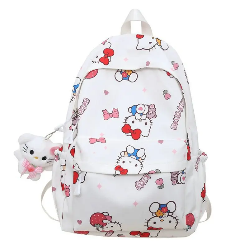 Plecak Mochila Hello Kitty Anime Cartoon tornister studenci college\'u dojazdy do pracy plecak torby o dużej pojemności