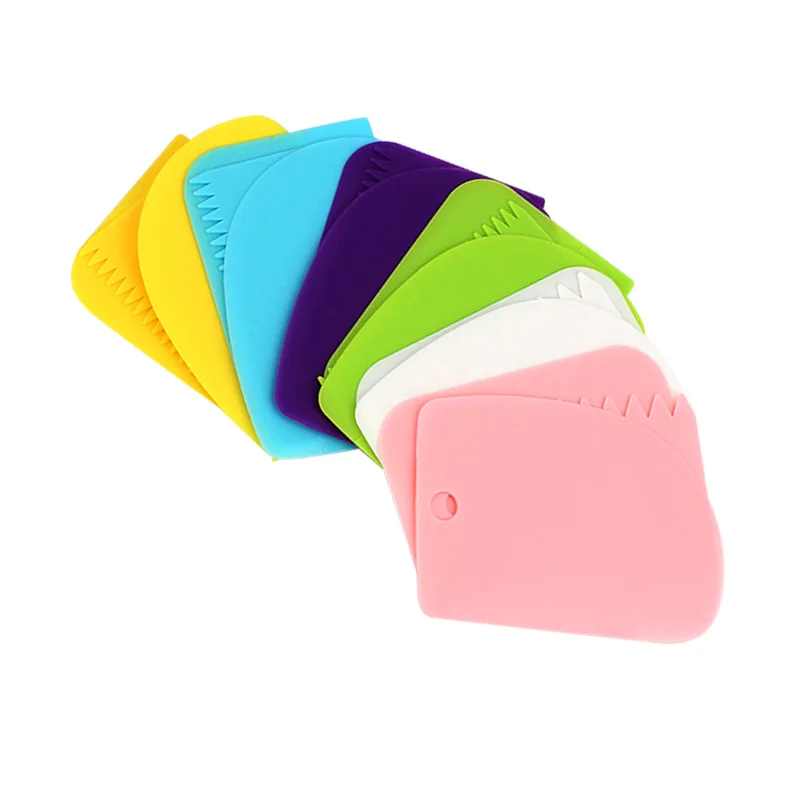 Kitchen Gadgets 3PCs/Set Scraper Cake Blade Bread Making Spatula Cutters Cake Model Silicone Baking Tools Kitchen Accessories
