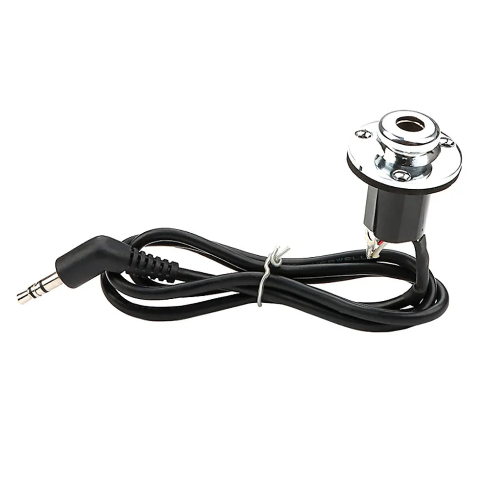 Guitar End Pin Jack Socket Female 1 4 Inch 6 35Mm to 3 5Mm Male Cable Metal Pickup Socket for Guitar 6.35mm Female to 3.5mm Plug