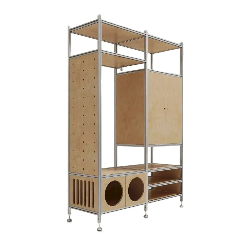 Wardrobe Ocean Board Open Shelf Decorative Rack Entrance Multifunctional Display Rack