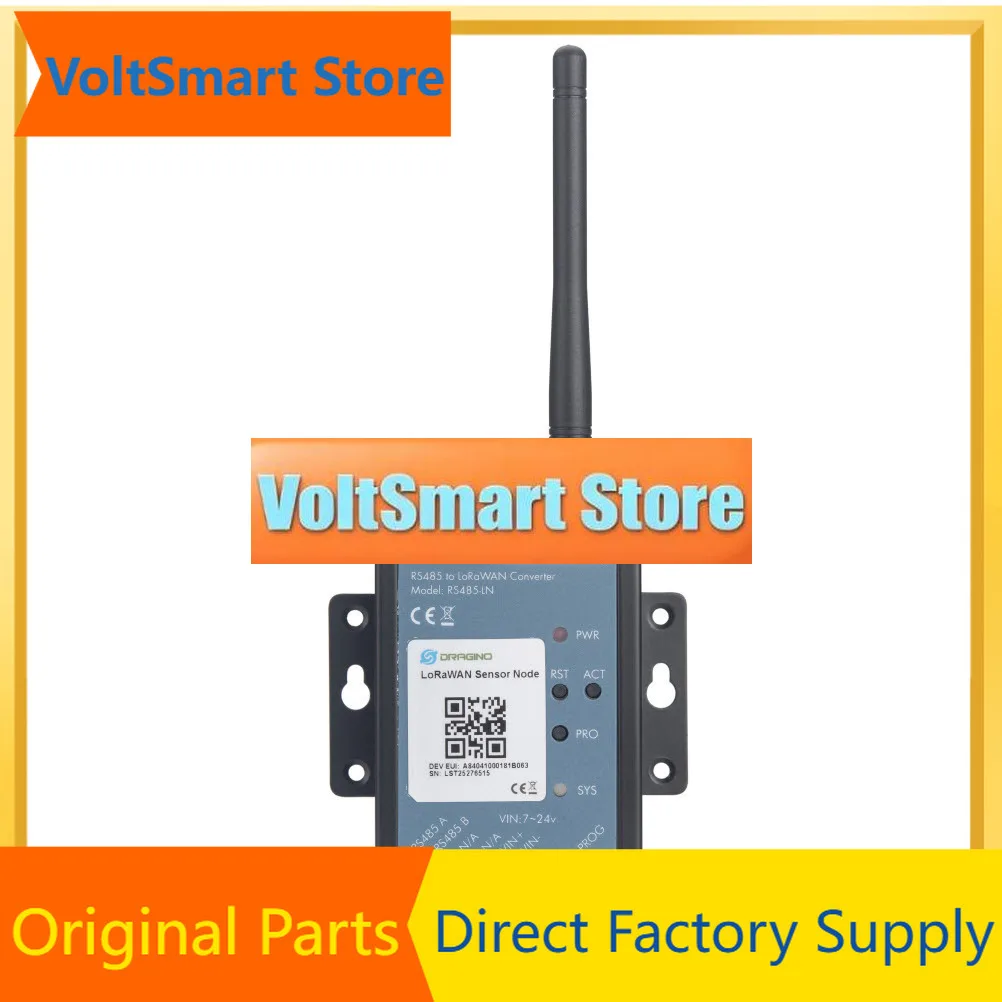 VoltSDragino Rs485-ln Rs485 / Modbus To Lorawan Converter Ultra Long Range Spread Spectrum Communication And High Immunity