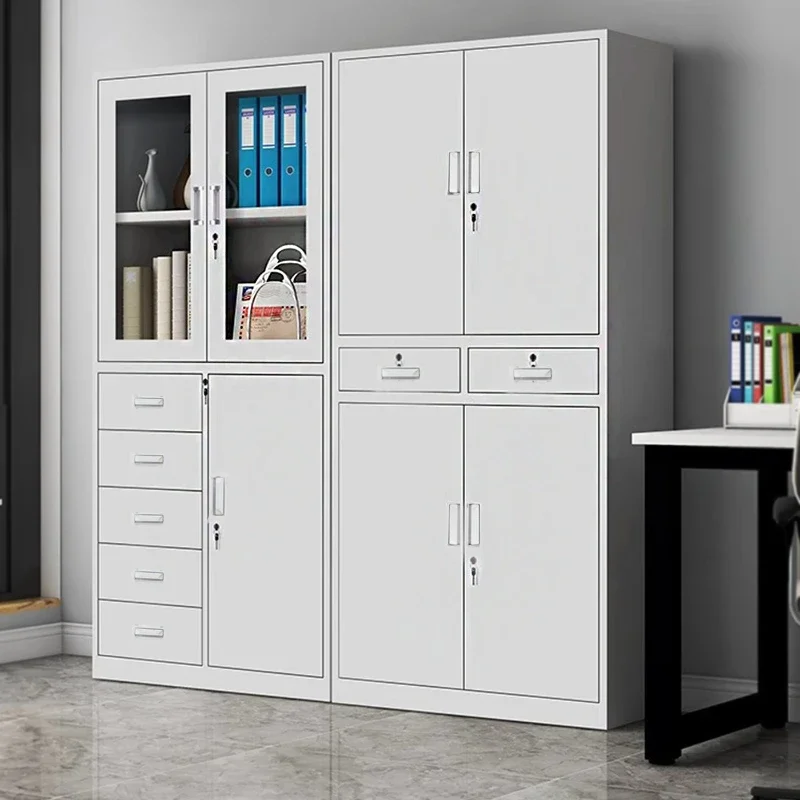 

Office tin cabinet Iron file cabinet Multi-layer file thickened with lock Indoor and outdoor file storage
