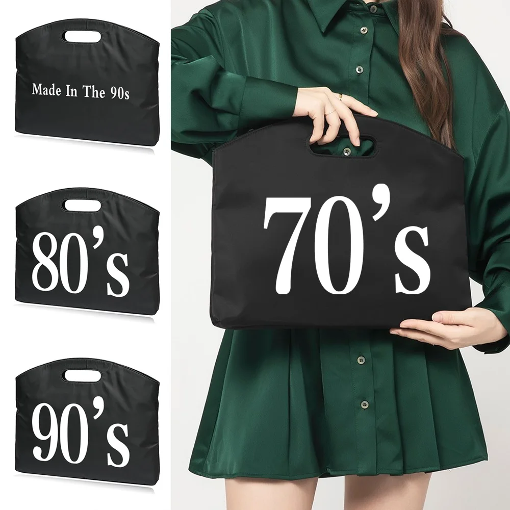 60年代～90年代-ブリーフケース-ファイルバッグ-ビジネスハンドバッグ-会議用タブレット-ユニセックス-ラップトップ-書類情報-会議用トートバッグ