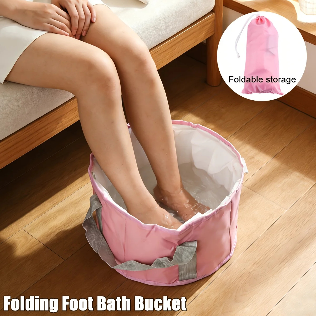 Foldable Foot Bath Bag/bucket, Portable Home Foot Bath Equipment, Thick Insulation, Suitable for Travel and Business Travel