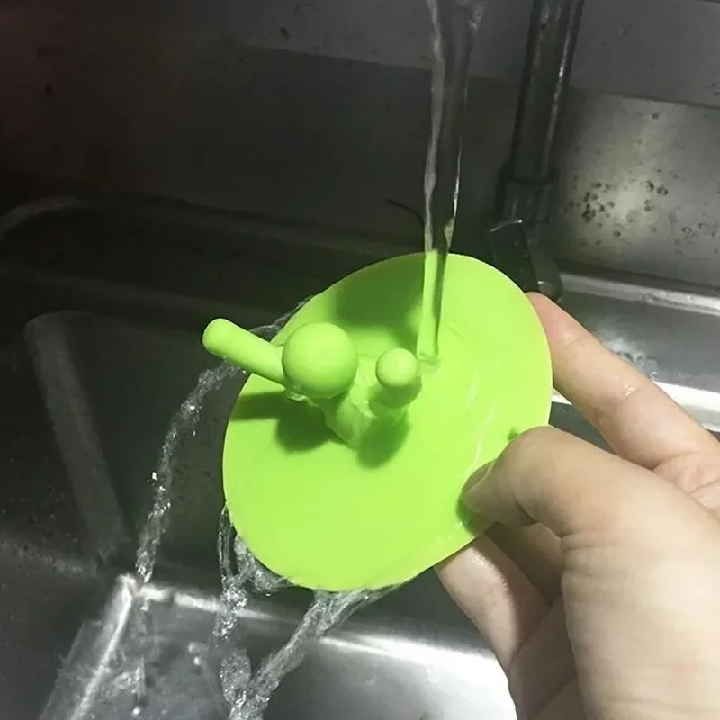3 Colors Portable Kitchen Sink Stopper Drain Plug Silicone Bathtub Floor Suitable House Kitchen Bathroom Accessory Hair Stopper