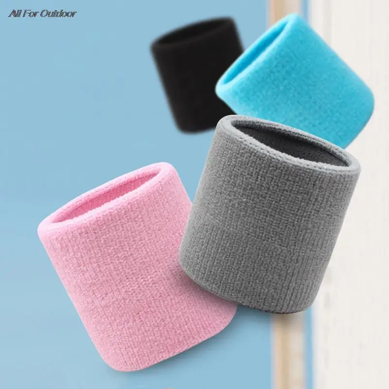 Cotton Wrist Support Band Wristband Sport Bracers Sweat Towel Cuff Tennis Wrist Guard Protector Strap Fitness Run Sweatband Gym