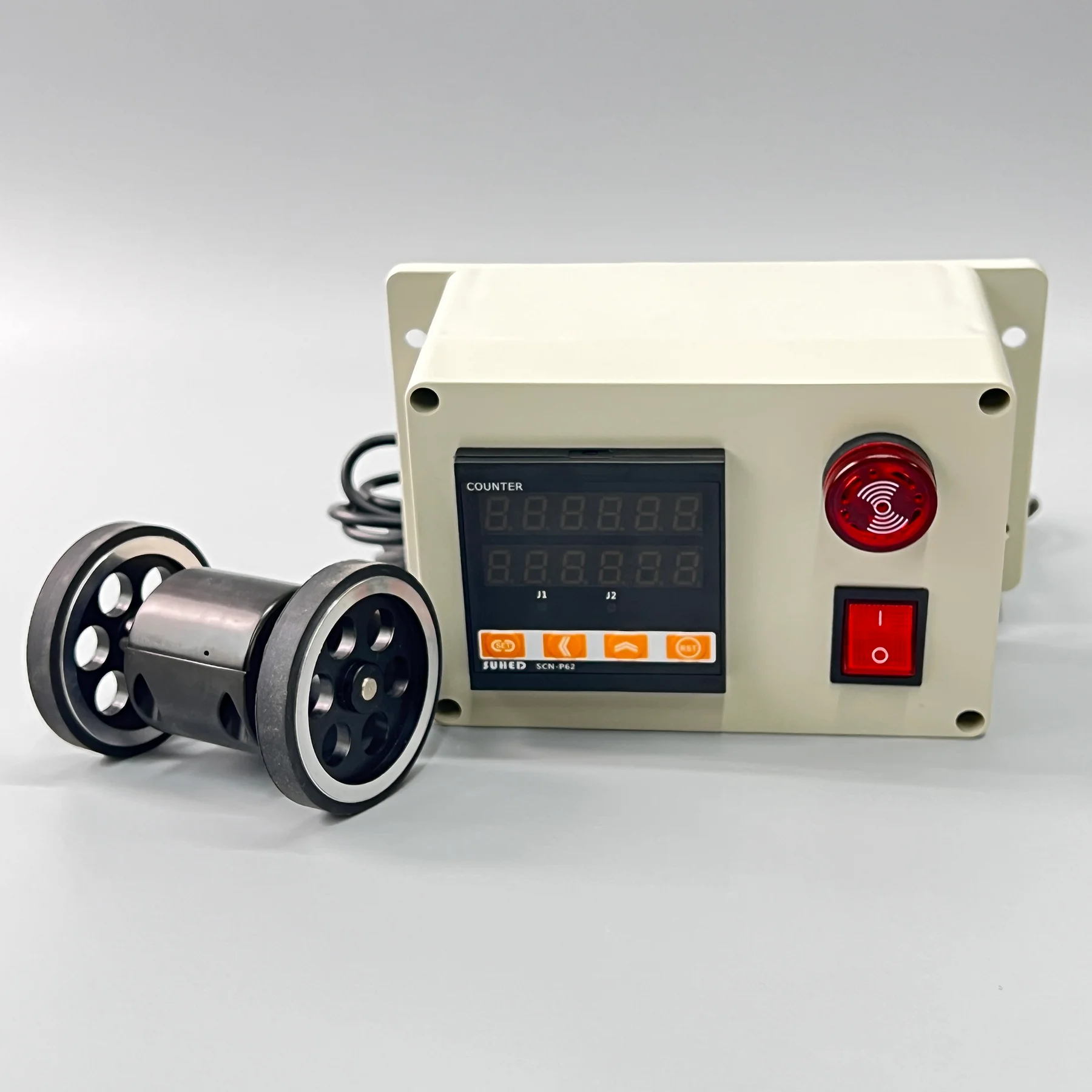 High Precision Roller Type Electronic Digital Display Pulse Meter Industrial Automatic Coder Code Meter Wire Rope Encoder