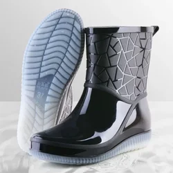 Botas de lluvia antideslizantes para Mujer, zapatos impermeables resistentes al desgaste, para exteriores, para las cuatro estaciones, novedad