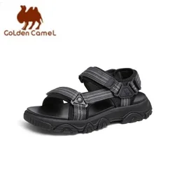 GOLDEN CAMEL Men's Summer Sandals New Breathable Outdoor Sports Aqua Water Shoes for Men Non-slip Casual Beach Sandal Slippers
