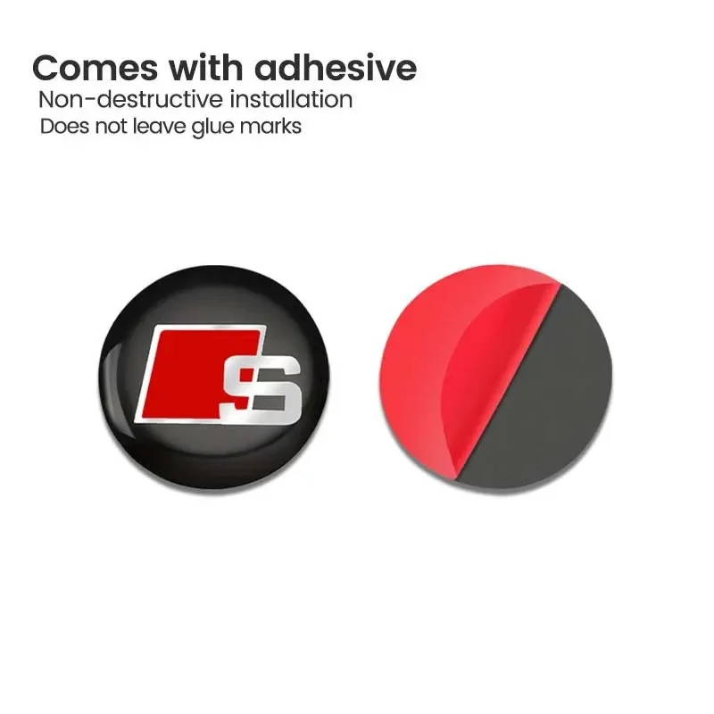 1/2/5 قطعة الوسائط المتعددة مركز وحدة التحكم مقبض أزرار غطاء لوحة ملصق لأودي S شعار أودي A3 A4 B5 B6 A3 8P A5 A6 C6 C5 A1 A7 A8 #5
