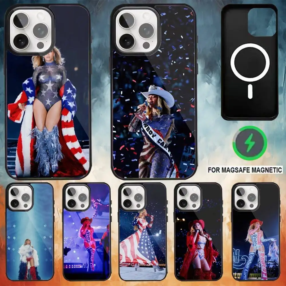 

Чехол для телефона «Певец Бейонсе» для iPhone 17,16,15,14,13,12,11 Plus, Pro Max с магнитной беспроводной зарядкой Magsafe