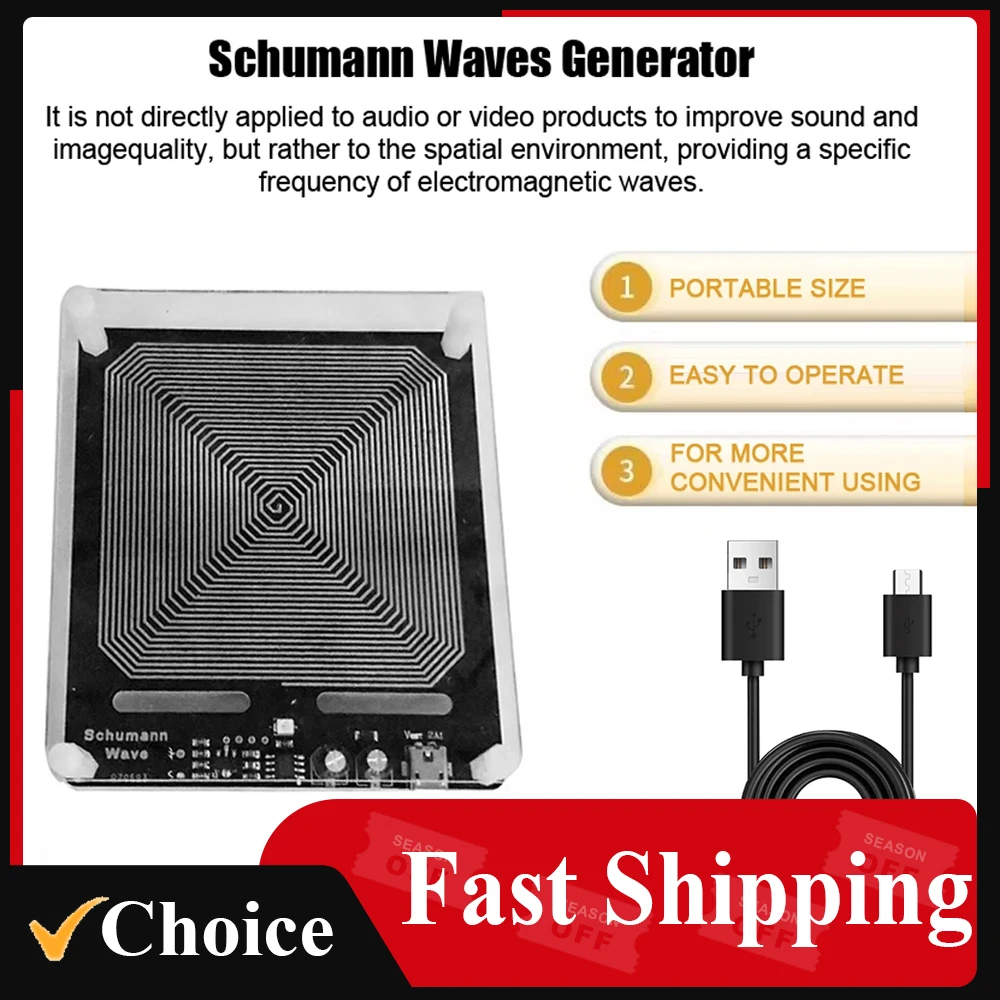 High Power Schumann Waves Generator 7.83Hz Pure SineWave Generator Earth Resonant Frequency Generator with Case