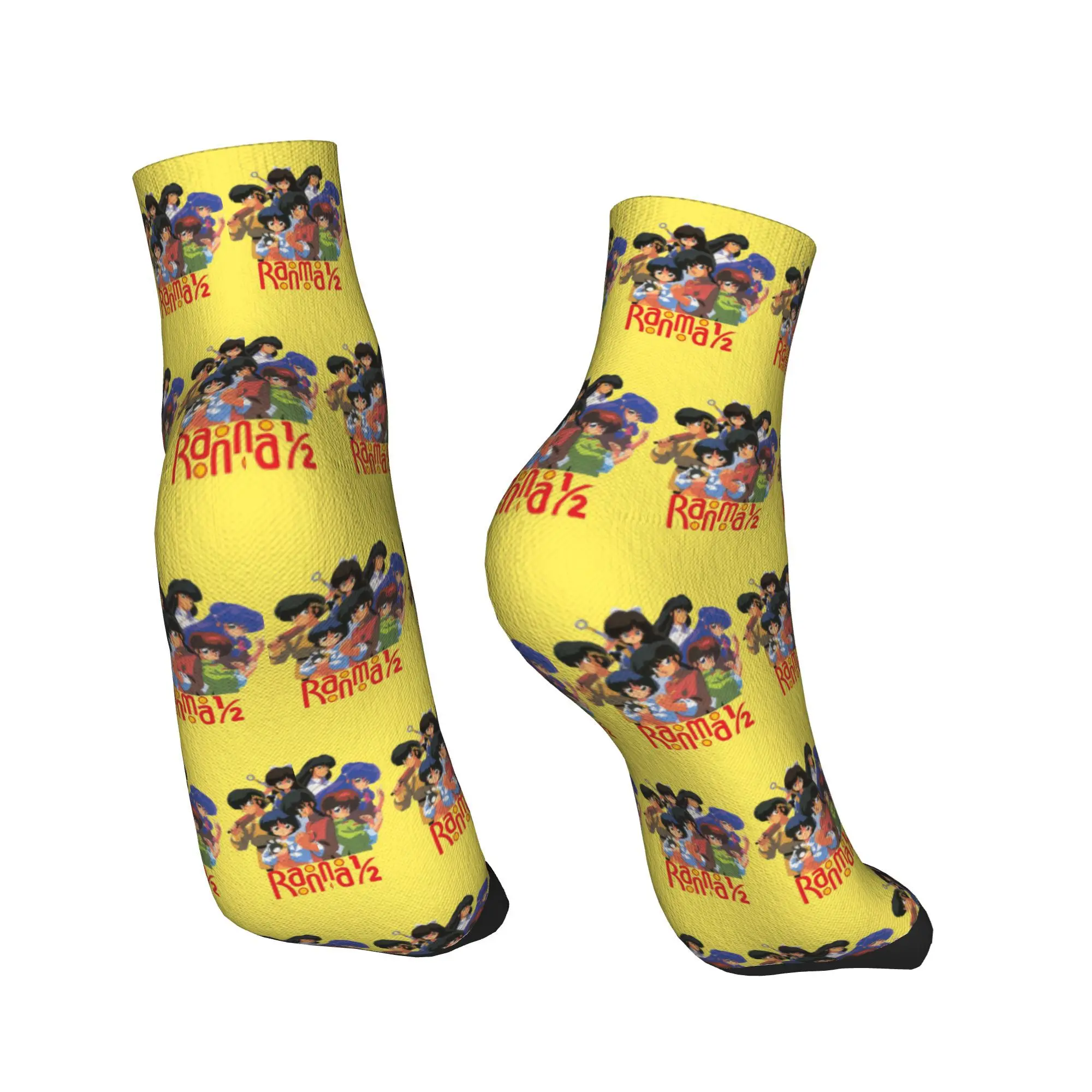 Calcetines para niñas Ranma 1⁄2 Saotome Pig para todas las estaciones, calcetines Harajuku súper suaves, medias de Hip Hop para hombres y mujeres, regalos