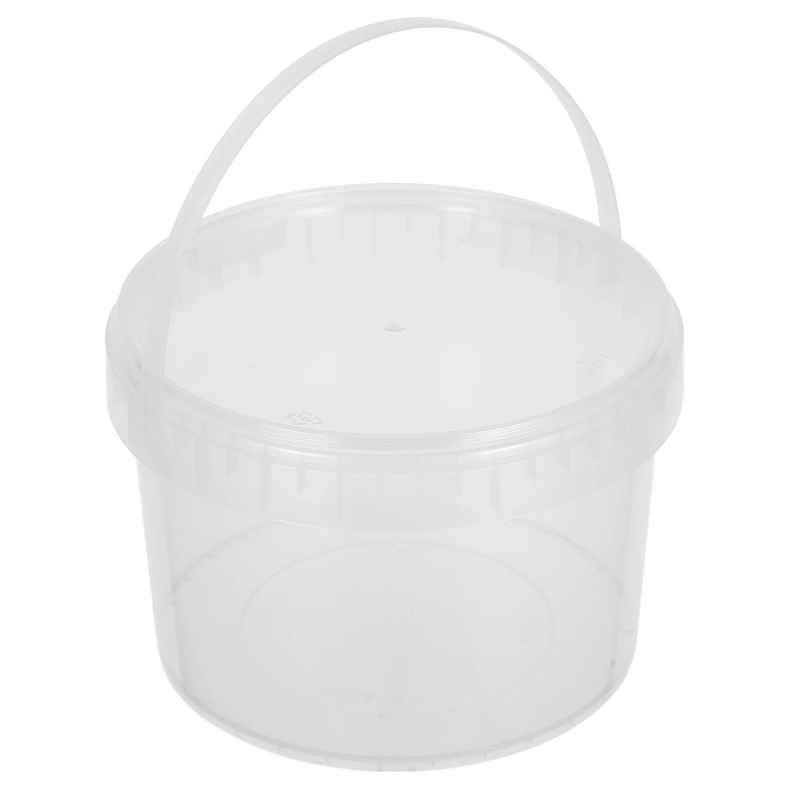 

Plastic Bucket With Handle Lid Portable Water Storage Container Small Multipurpose Bucket For Home Farm Camping Gardening