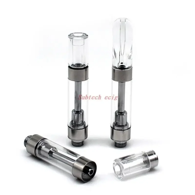 Imagem -06 - Cartuchos de Bobina Cerâmica Atomizador Tanque Carrinhos Vape 0.8ml 1.0ml Pontas Redondas Planas Vaporizador de Óleo Grosso 50 Pcs g5