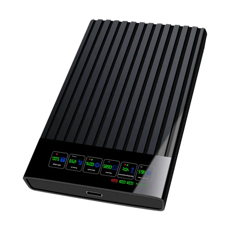 UTHAI Type-C Scatola per disco rigido esterno per laptop da 2,5 pollici con display digitale intelligente Soluzione di archiviazione mobile con porta seriale SATA