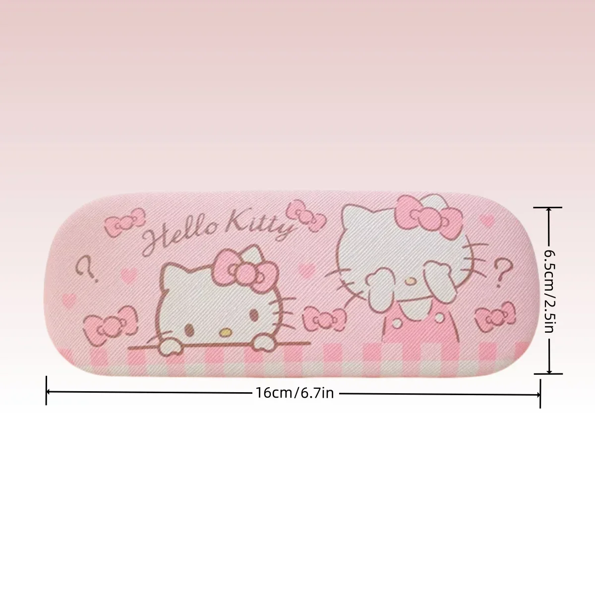 Kawaii Sanrio Hello Kitty Cinnamoroll Kuromi Glasses Case Myopia Glasses Storage Box Anime Cute Creative Travel Portable Girls