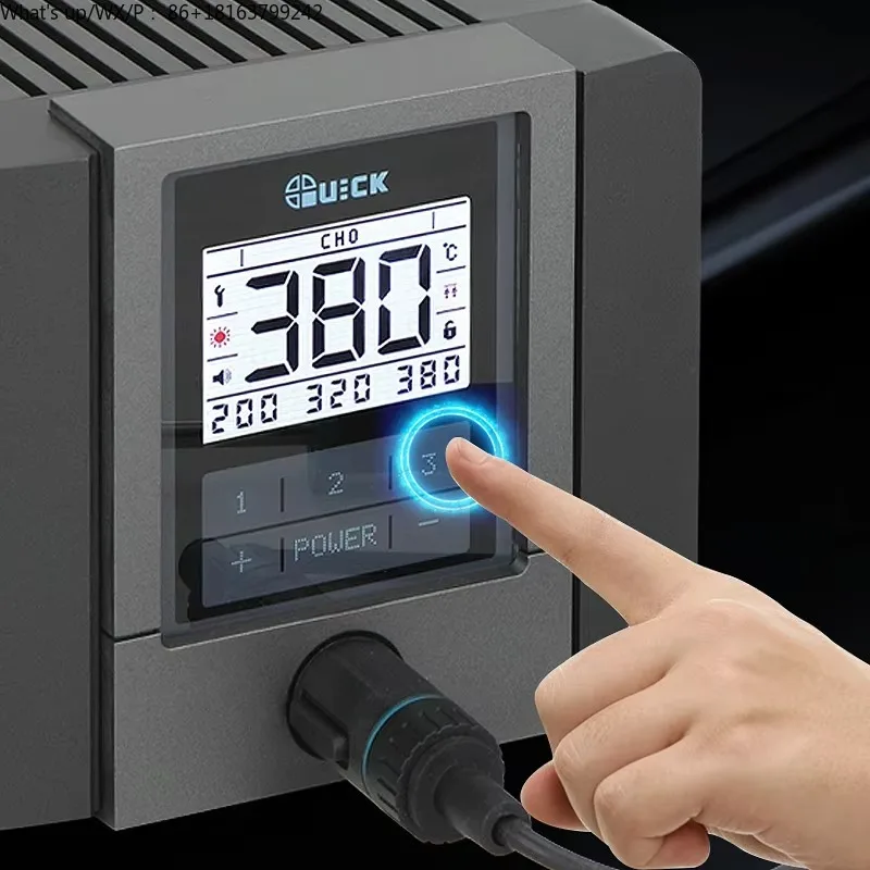 

120W Smart Digital Soldering Iron Touch Screen Temperature Preset Rapid Heating for Electronics Repair