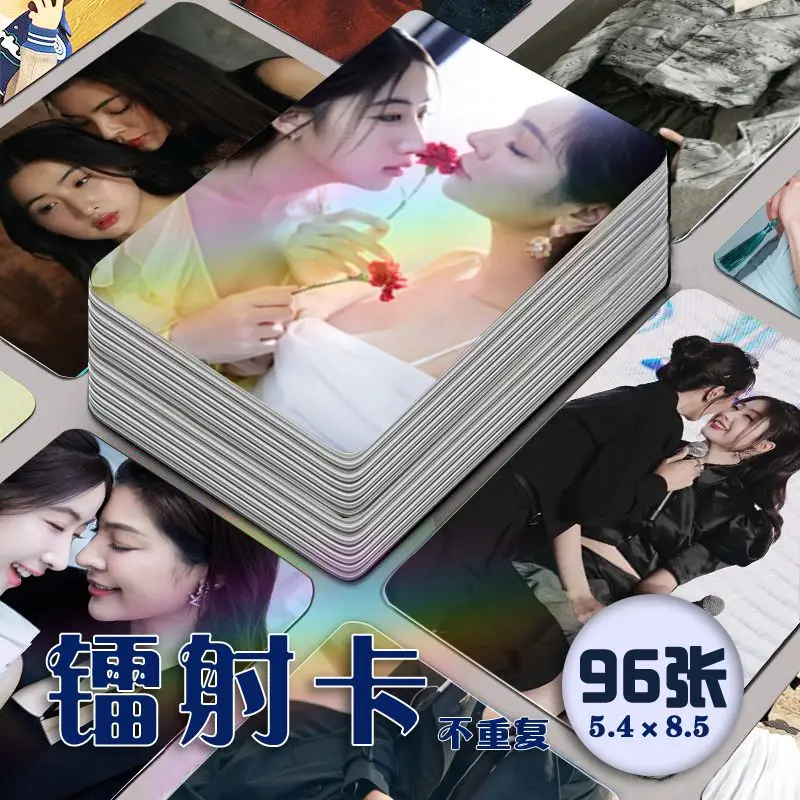 96pcs/set Thai Drame Gl Blank The Series Yoko Faye Photocard Fayeyoko Laser Lomo Cards