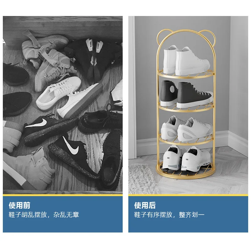 

M168-Simple doorway multi-layer storage artifact, space-saving, strong and durable shoe cabinet