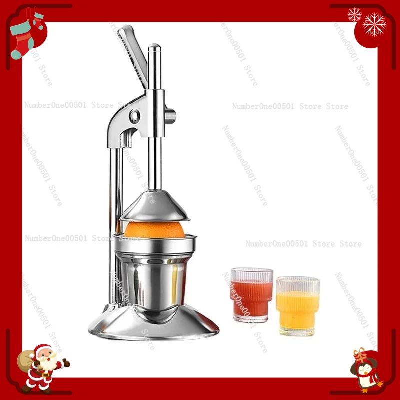 

304 Stainless Steel Manual Juicer Hand Crank Citrus Pomegranate Press for Home Commercial Use