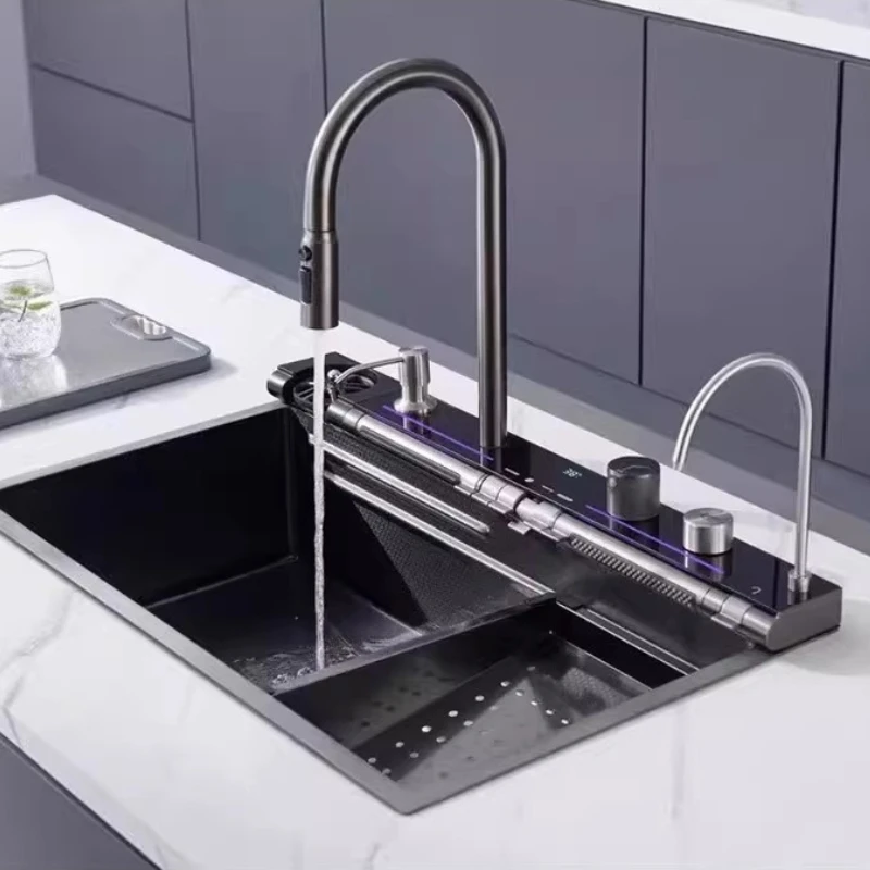Multifunctional Kitchen Sinks Stainless Steel Kitchen Sinks Thickened Walls Home Improvement Fregaderos De Cocina ZY40SC