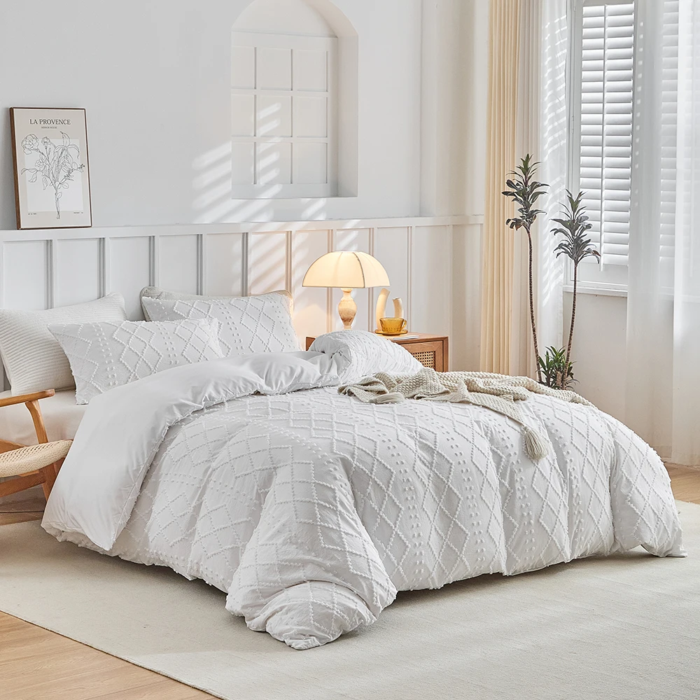 Duvet Cover Bedding Set Twin Full Queen King Size 135x200 Nordic Quilt Cover 240x220 Double Single Diamond Bed Linen 200x200