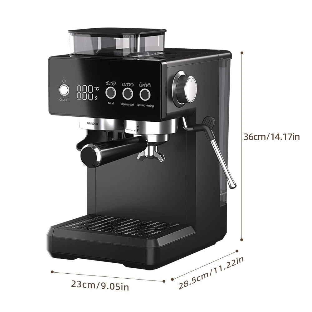 Coffee machine, Italian fully semi-automatic household, milk foam, hot and cold double extraction and grinding
