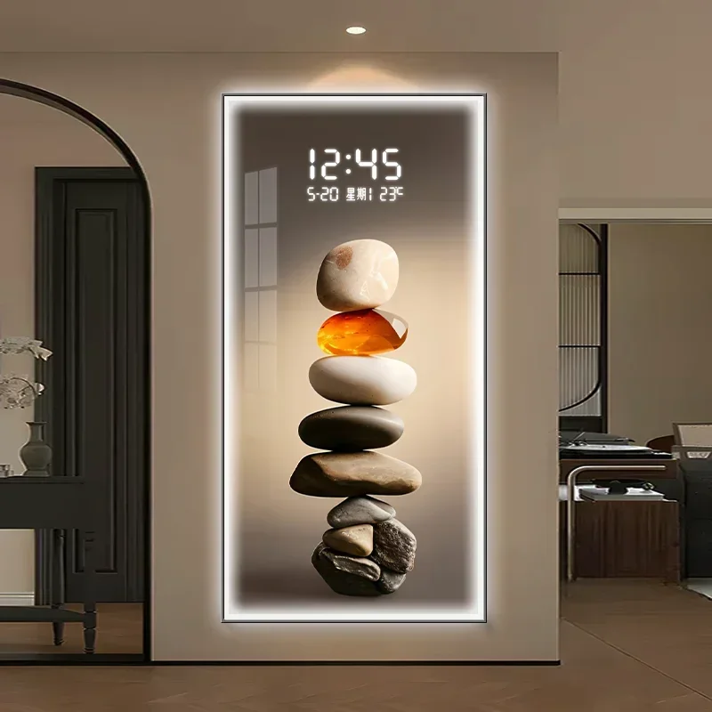 living room Interior Wall clock luxury Digital interior antiques wall kitchen design Bathroom clockreloj de pared Home decor