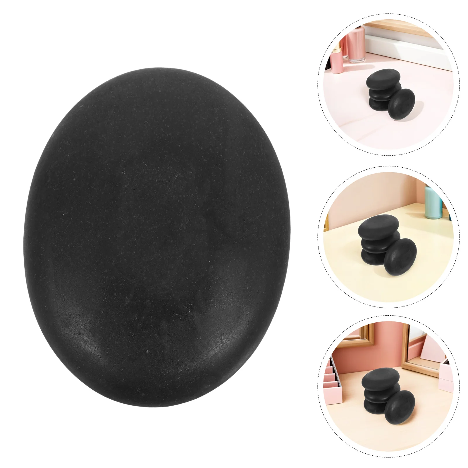 

4Pcs Hot Stone Massage Basalt Set Heat Retaining Spa Tool Back Body Relaxing Essential Oil Therapy Massage Equipment