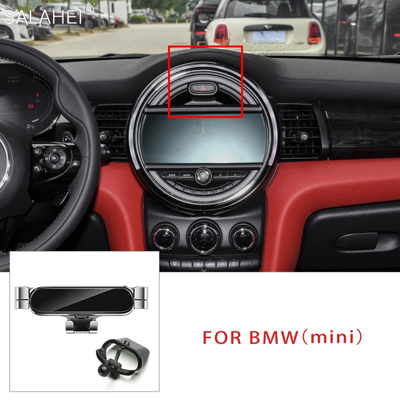 

Gravity Car Mobile Phone Holder For BMW MINI Cooper Countryman F60 F56 One F54 F55 Air Outlet Mount GPS Support Stand For iPhone