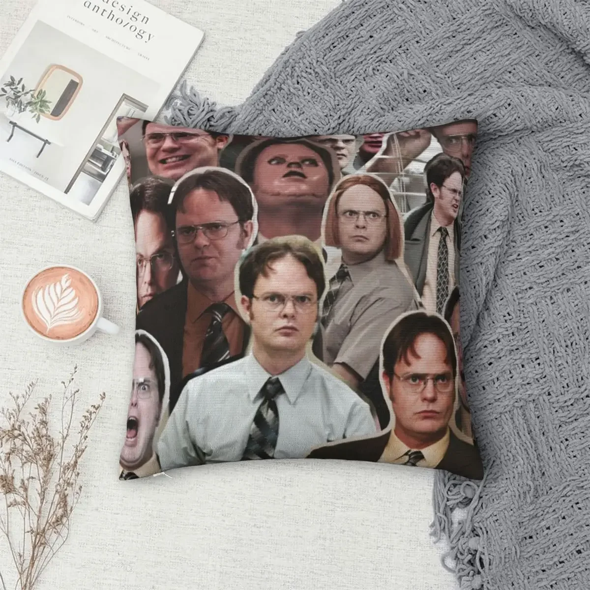 Dwight Schrute - The Office Pillowcase Polyester Pillows Cover Cushion Comfort Throw Pillow Sofa Decorative Cushions Used