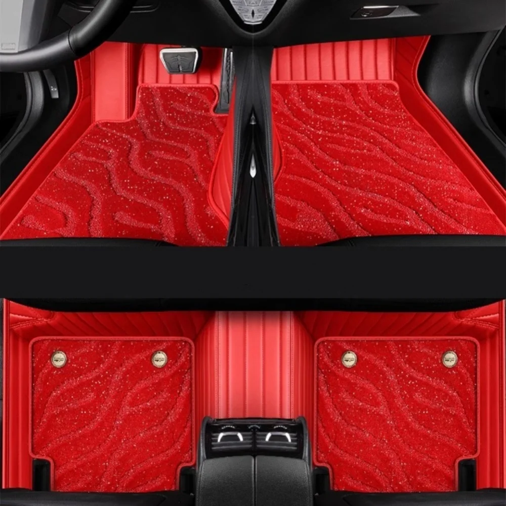 Double Layer Custom Car Floor Mats For Audi Q5 Auto Carpets Foot Coche Accessories Waterproof Leather Floor Liners view 6