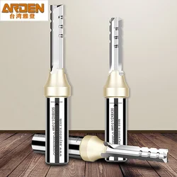 Arden 3 Flutes TCT Straight Router Bit 3-blade Cutting CNC Milling Cutter Carbide Cutter for Wood MDF Multilayer Particle Board