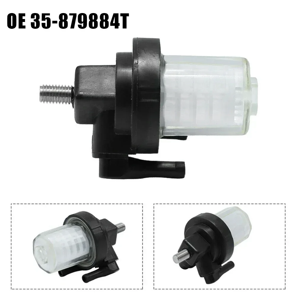 1pc ABS Fuel Filter-Cartridge For Mercruiser For Mercury Outboard 35-879884t Black+White 879884T 35-879884T 35-889527T02