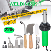 220V Plastic Welding Gun 1600W Machine Electric Hot Air Gun Welding Torch + Heating Core / Welding nozzle Accessories For PVC