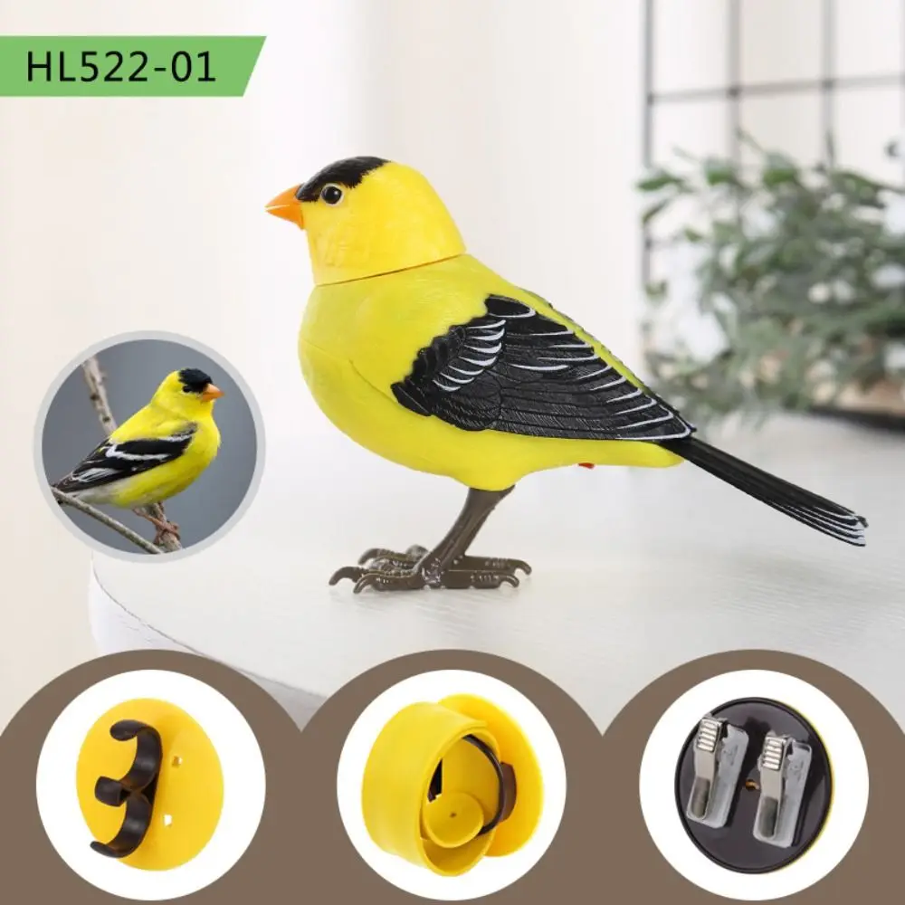 Cute Interactive Fake Birds Simulation Electronic Birds Realistic and Vivid Electric Desk Pets