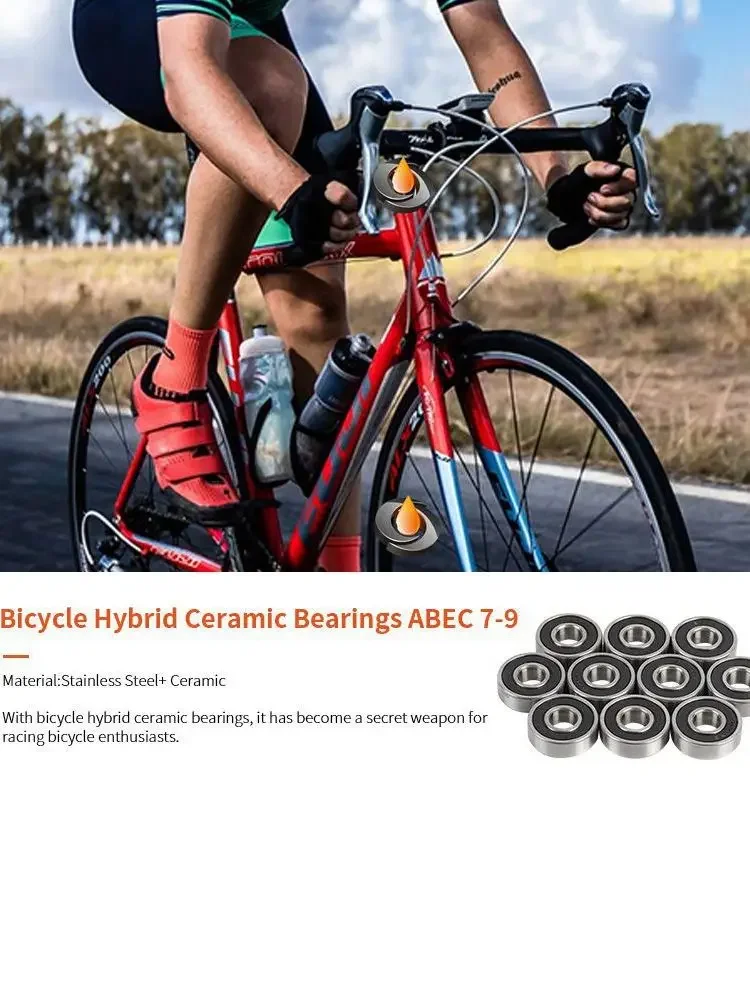 AliExpress raindew 1Pcs 6803 6804 6805 Series Hybrid Ceramic Bearing  ABEC-7 Bicycle Bottom Brackets & Spares S6806 6807 Si3N4 Ball Bearings
