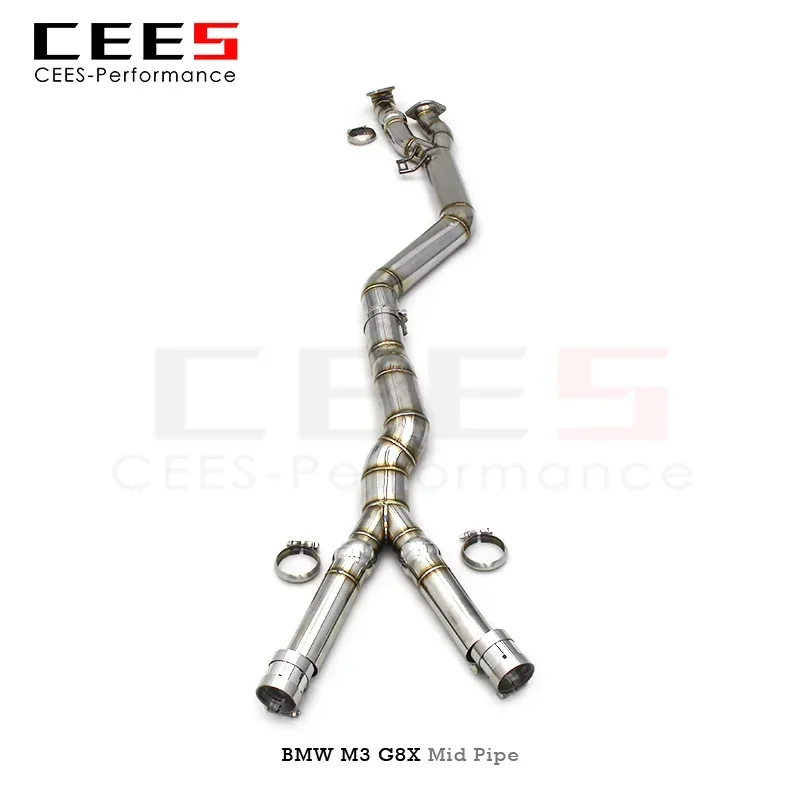 CEES Mid Pipe for BMW M3 G80/G8X 3.0T 2021-2023 Stainless Steel Tuning Automotive Performance Accessories Exhaust Pipe