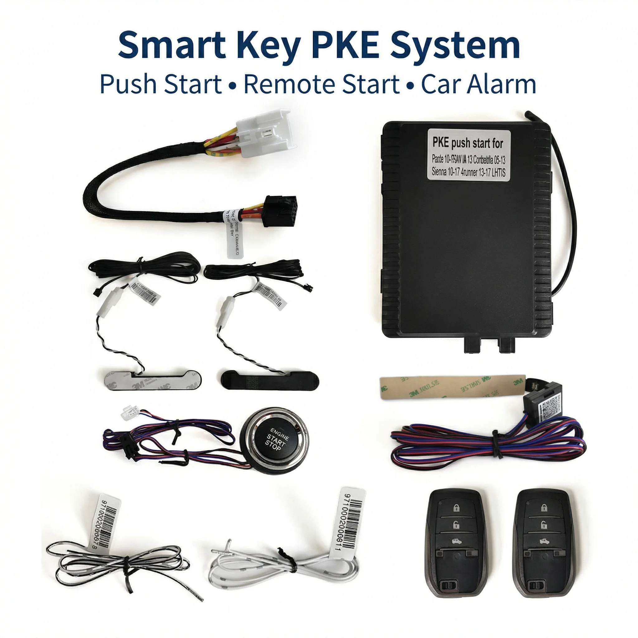 Plug And Play Universal PKE Push Button Pke Alarm Remote Engine Start Stop