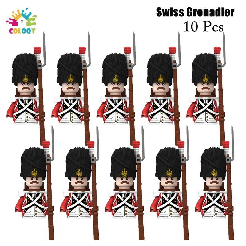 COLOQY Kinderspielzeug 22/10 Stück Napoleonische Kriege Militär General Soldat Bausteine Imperial Navy Figuren Spielzeug für Kinder Geburtstagsgeschenke 7