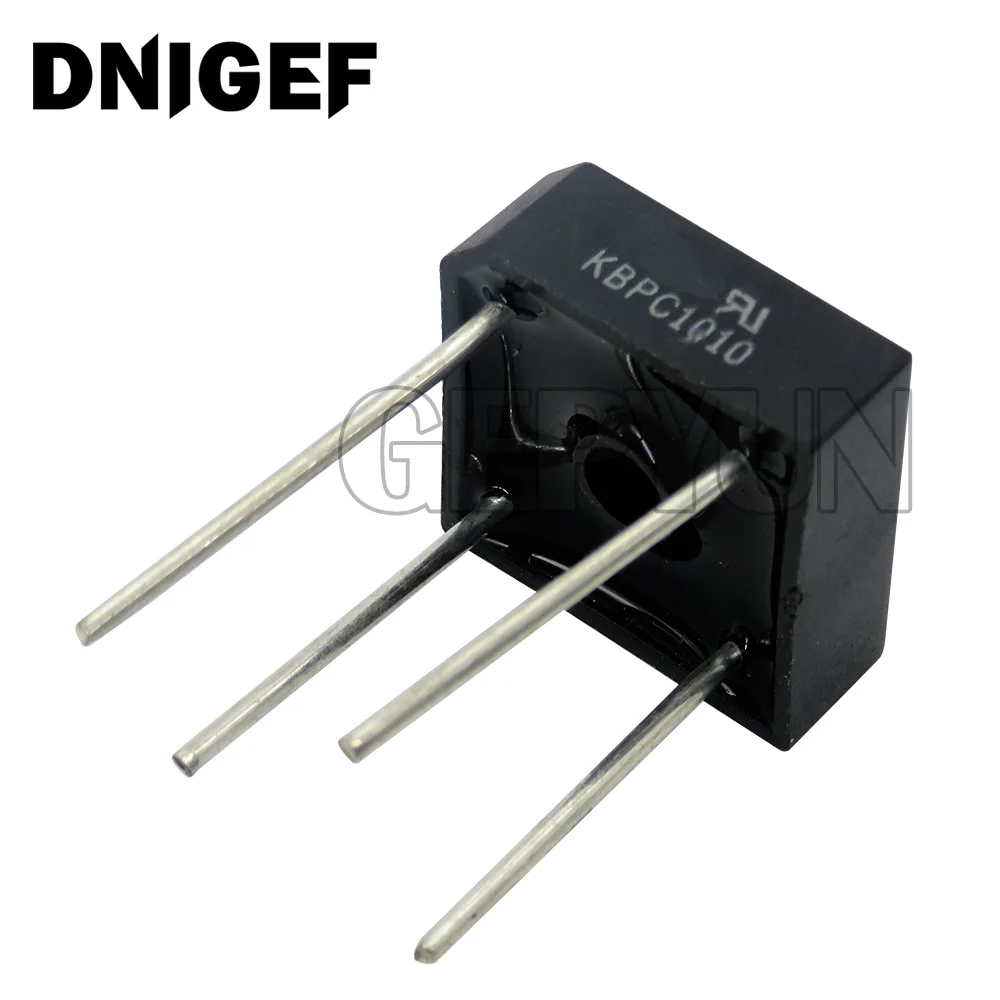 5pcs free shipping KBPC1010 1000V 10A Diode bridge rectifier