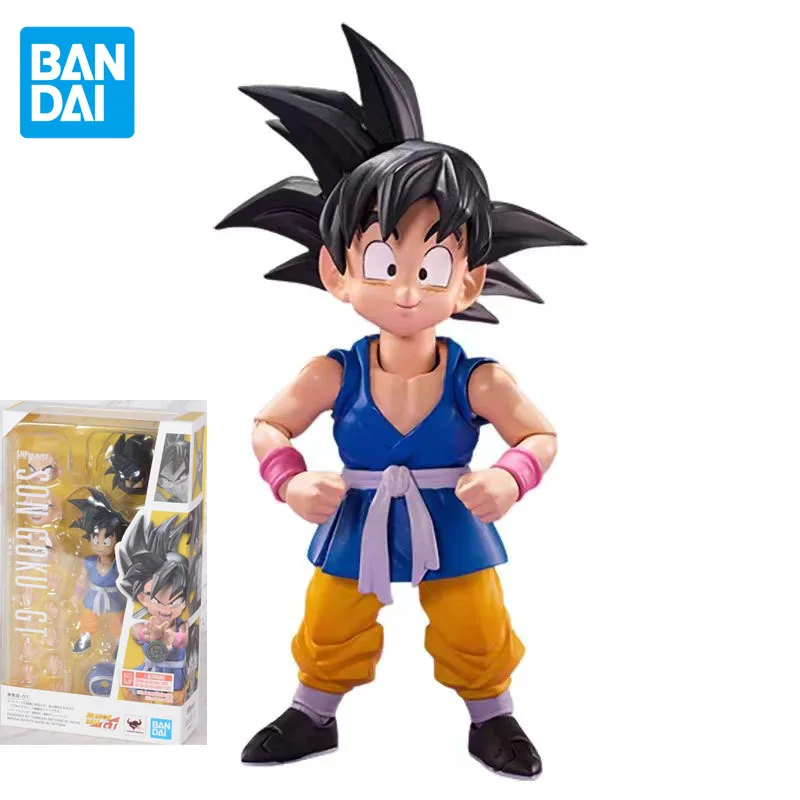 

BANDAI Genuine S.H.Figuarts DRAGON BALL GT Anime Figure Son Goku joints Movable Action Figure Toys For Boys Girls Gift Model