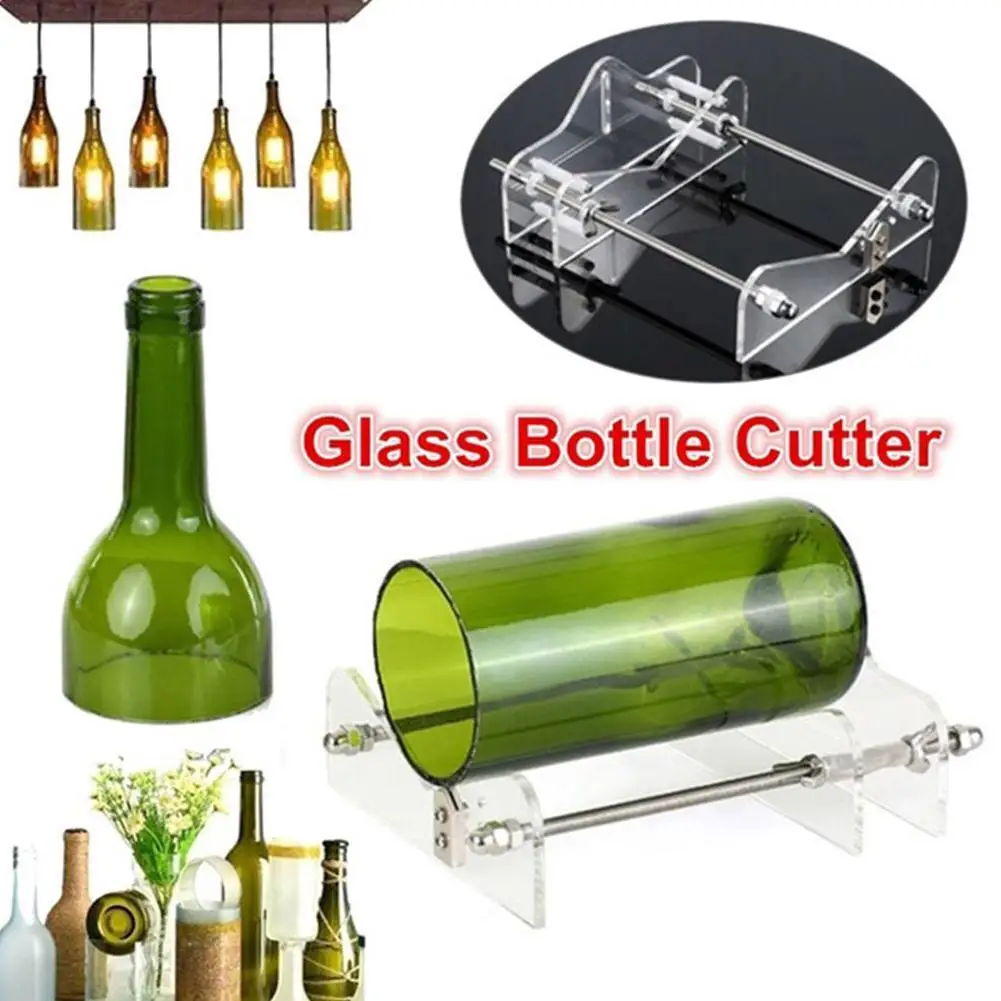 DIY Glass Bottle Cutter Adjustable Sizes Metal Glassbottle Cut Machine For Crafting Wine Bottles Household Decorations Cutting