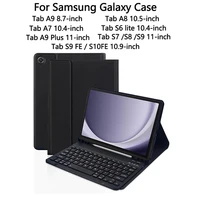 Funda para Samsung Galaxy Tab A9 Plus A8 10,5 A7 10,4, teclado desmontable para Galaxy Tab S10 S9 FE 10,9 S7 S8 S9 11 S6 Lite 10,4