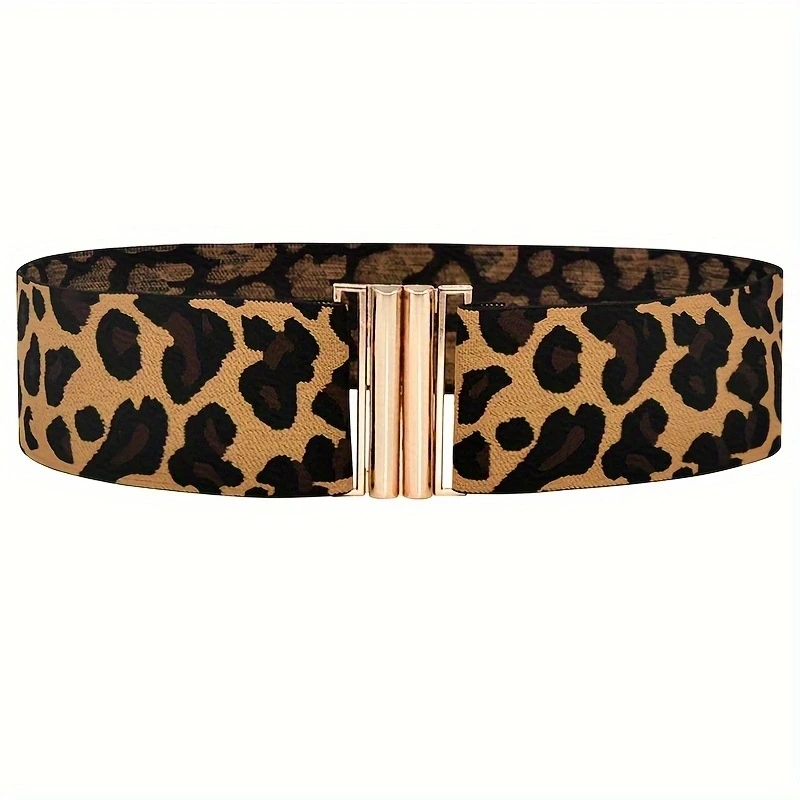 Cintura elegante da donna nuova popolare Cintura da donna coreana Cintura elastica Bottone argento