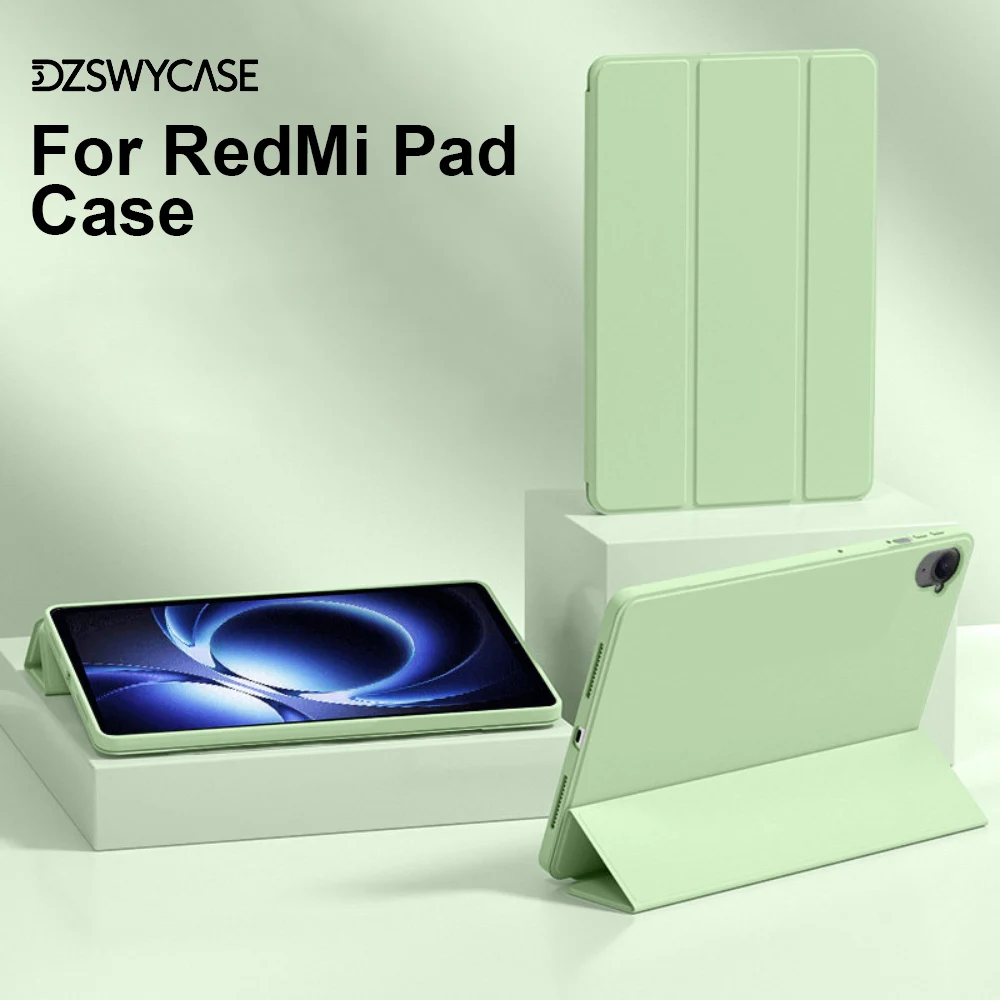 

Smart Case For XiaoMi Redmi K Pad 8.8inch 2025.K Pad 2 8.8inch 2026, Redmi Pad SE 8.7inch Tri-Folding Stand TPU Soft Back Cover