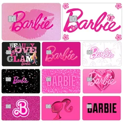 Barbie Cartoon Glitter Credit Card Skin Visa Stickers Debit Bank Charge Waterproof Anti-Scratch Film Matte Cover Sticker Girls