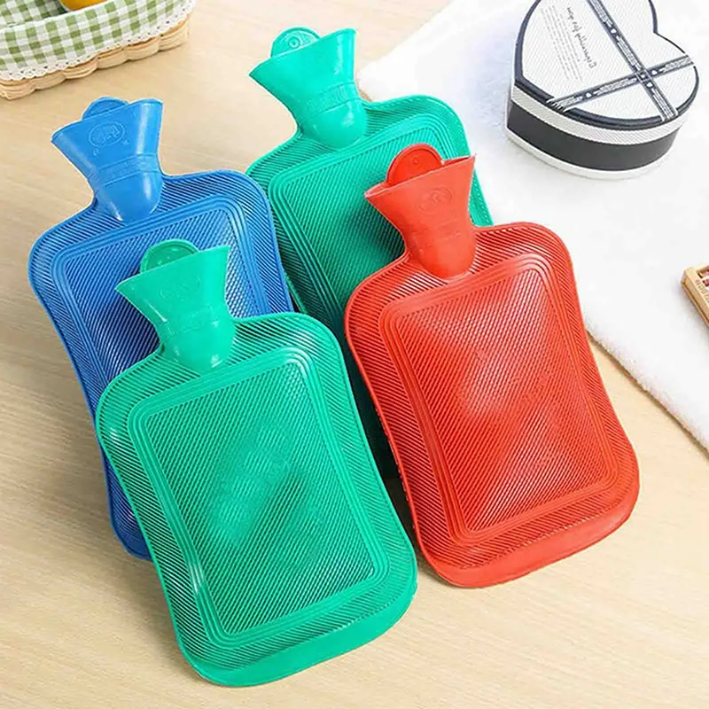 Classic Style Water-filling Rubber Hot-water Bags Winter Warming Product Hand Feet Warmer For Home Wholesale Random Color 2024