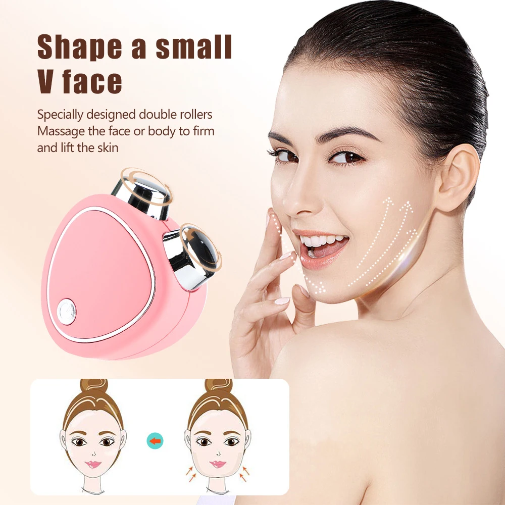 

EMS Facial Massager Microcurrent Face Lifting Machine Roller Charging Facial Beauty Anti Wrinkle Skin Tightening Rejuvenation